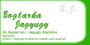 boglarka jagyugy business card