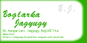 boglarka jagyugy business card